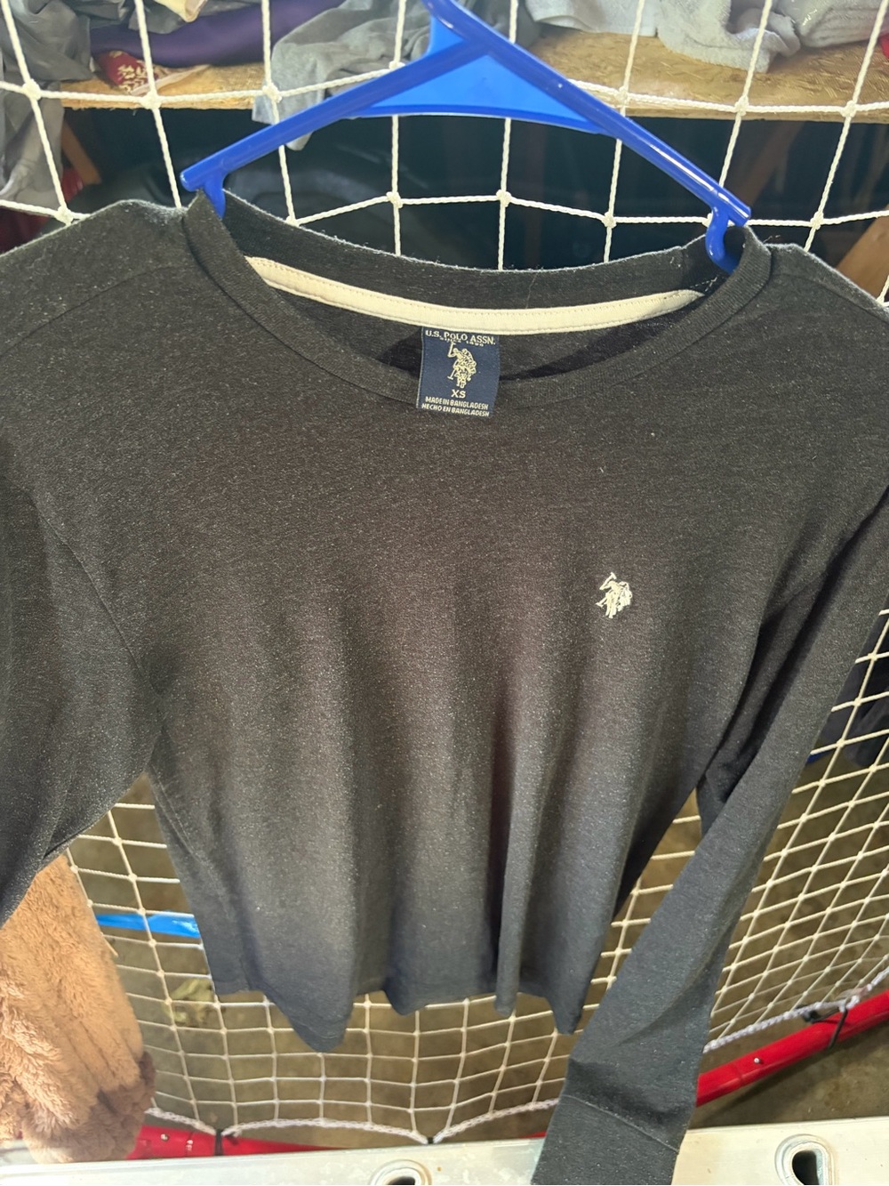 U.S. Polo Assn. Men's Long Sleeve Crewneck Shirt - Black